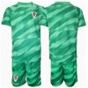 Baby Fußballbekleidung Kroatien Torwart Auswärtstrikot EM 2024 Kurzarm (+ kurze hosen)